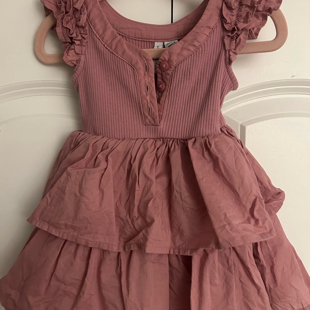Janie and Jack Mauve Ruffle Dress